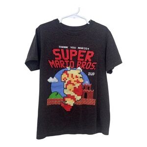 3/$15 Super Mario Bros. Kids gray T-Shirt - size S